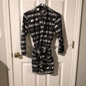 Polar Bear fleece bathrobe